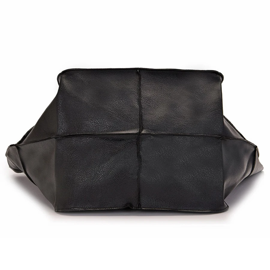 Fashionable and minimalist large bag with soft leather and large capacity shopping bag for women, one shoulder hand-held large b