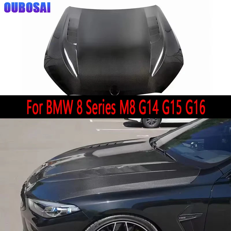 

For BMW 8 Series M8 G14 G15 G16 Carbon Fiber Hood Engine Cover Hood Car Headliner Hood Cover body kit