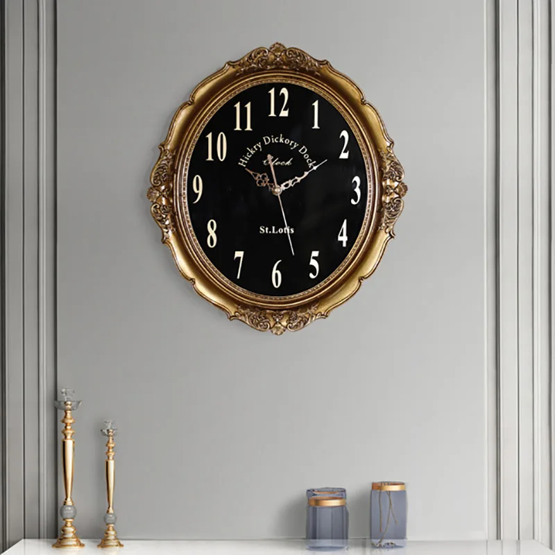 Antique Vintage Nixie Wall Clock Digital Mechanism Living Room Stylish Wall Clock Bathroom Reloj Pared Decoration Home YX50WC