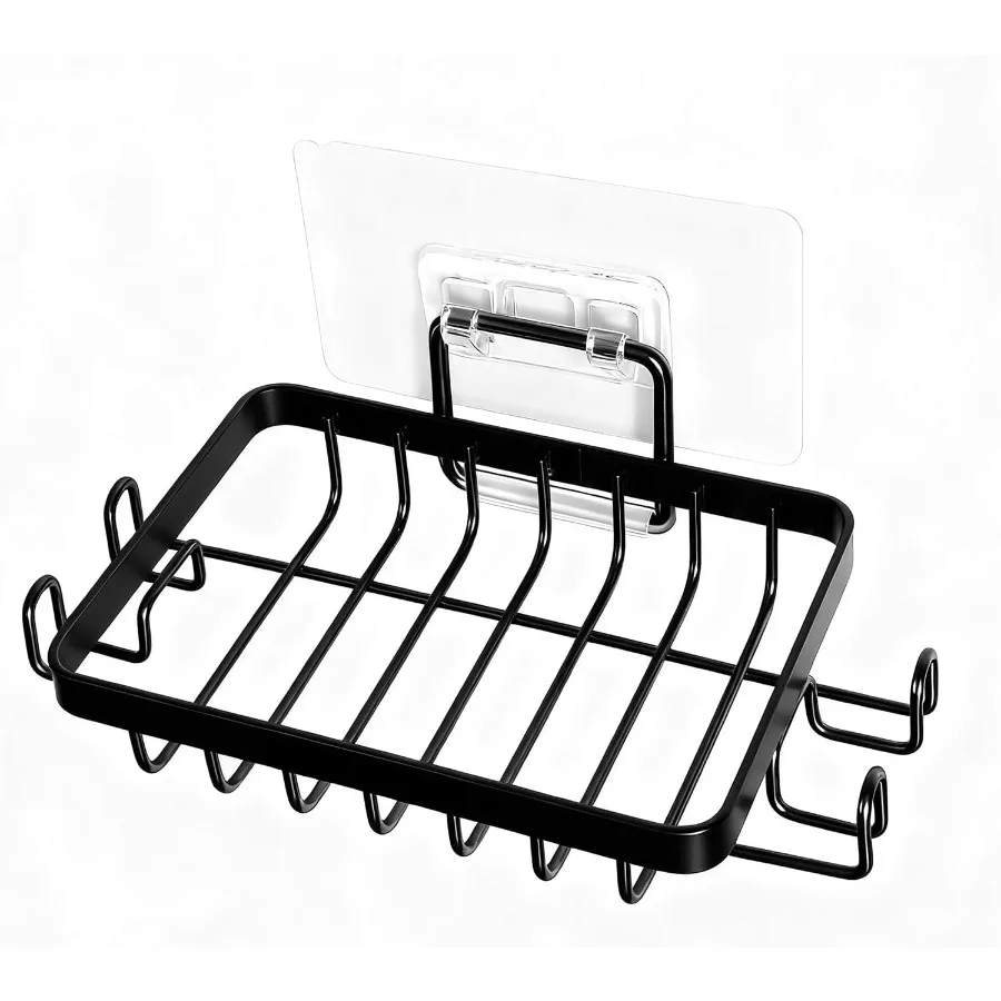 

Черная мыльница из нержавеющей стали для SR-присоски, квадратный держатель для мыла, черная мыльница, удобная, незаменимая для квартиры