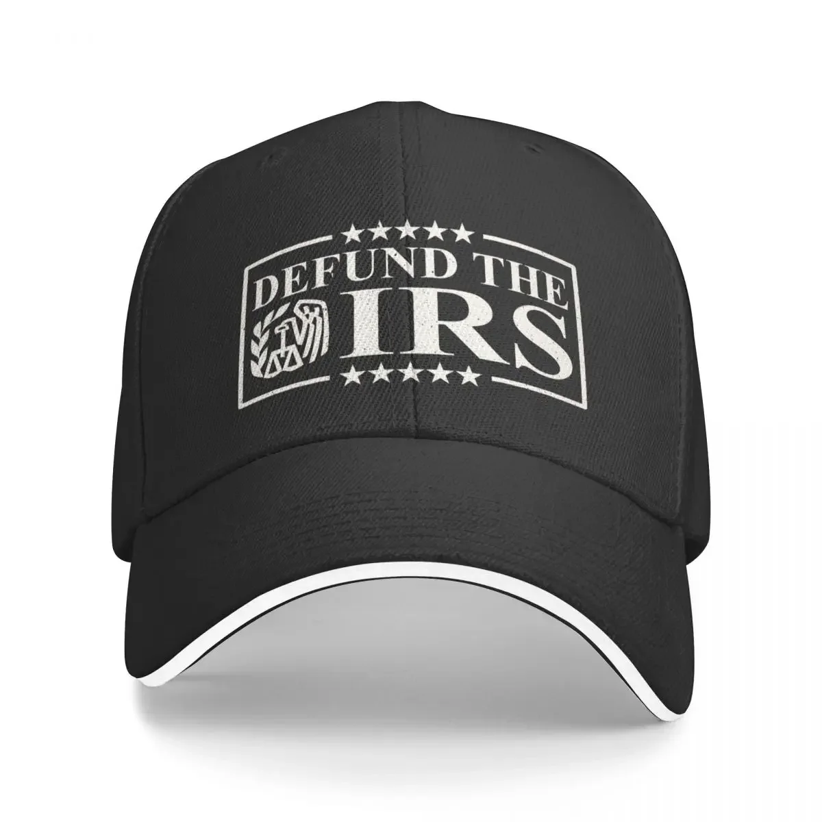 Defund the IRS Funny Humor IRS Tax Return Anti Tax Humour Baseball Cap Golf Hat Hat Man Luxury Golf Beach Bag Mens Hats Women's