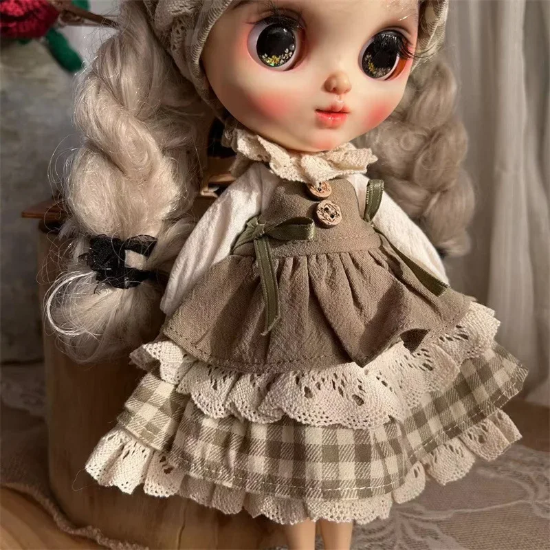 مجموعة Vintage Mori Rustic مجموعة إكسسوارات دمى لطيفة وأنيقة لـ Blythe وOB22 وOB24