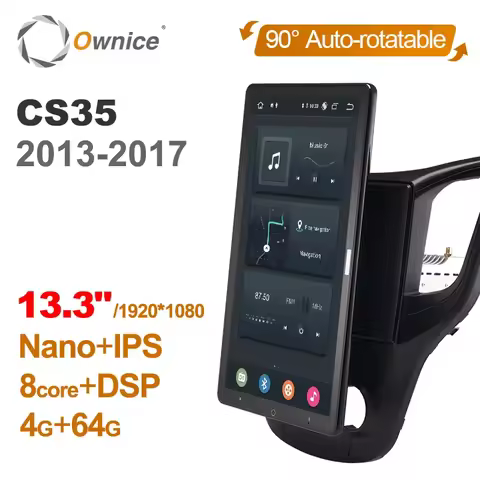 Tesla style PX6 13.3" Android 10 Car DVD Player For Changan CS35 2013- 2017 1920*1080 Auto Rotatable Navigation GPS Stereo Radio