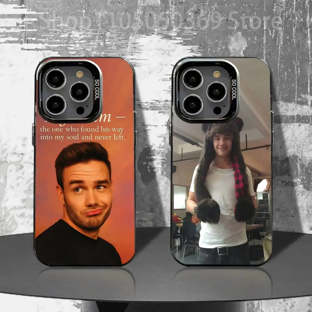 

L-Liam P-Payne Phone Case For iPhone 17,16,15,14,13,12,11,Air,X,XR,Pro,Max,Plus IMD Silver Shell
