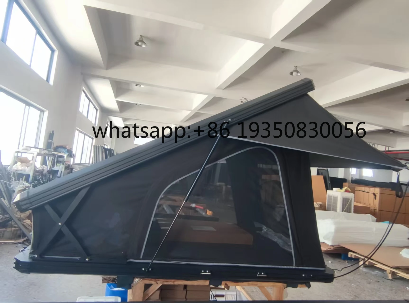 Double Layer Aluminum Alloy Roof Tent Quick Open Folding Triangular Pyramid Design Four-Season Quick Setup for Off-road SUV