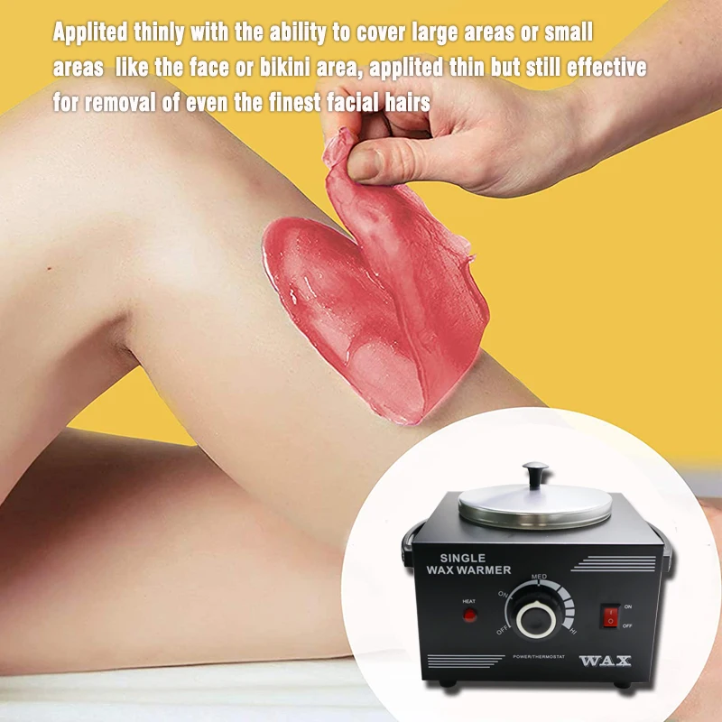500ML เครื่องอุ่นขี้ผึ้งไฟฟ้าพาราฟินกำจัดขนร้อนผิวหน้าสปาอุปกรณ์ปรับอุณหภูมิ