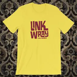 Link Wray Shirt Adult Regular Fit Crew Necked Tees Cotton Men's Printed Tops Men's Clothing