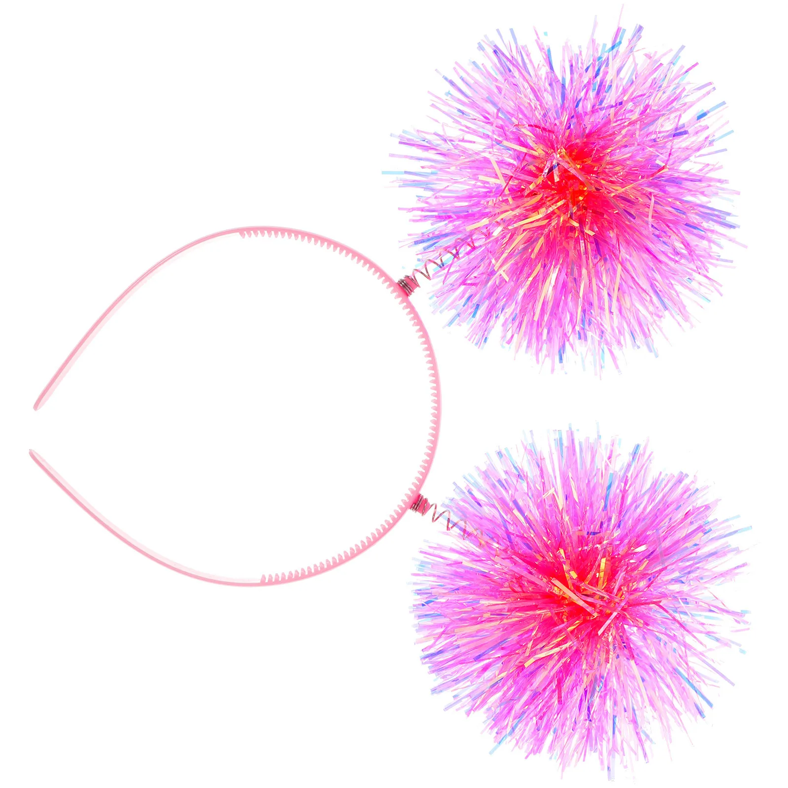 

GALPADA Pom Pom Headband for Women Birthday Wedding Party Valentine Gift Shiny Hairpin Bright Hair Accessory