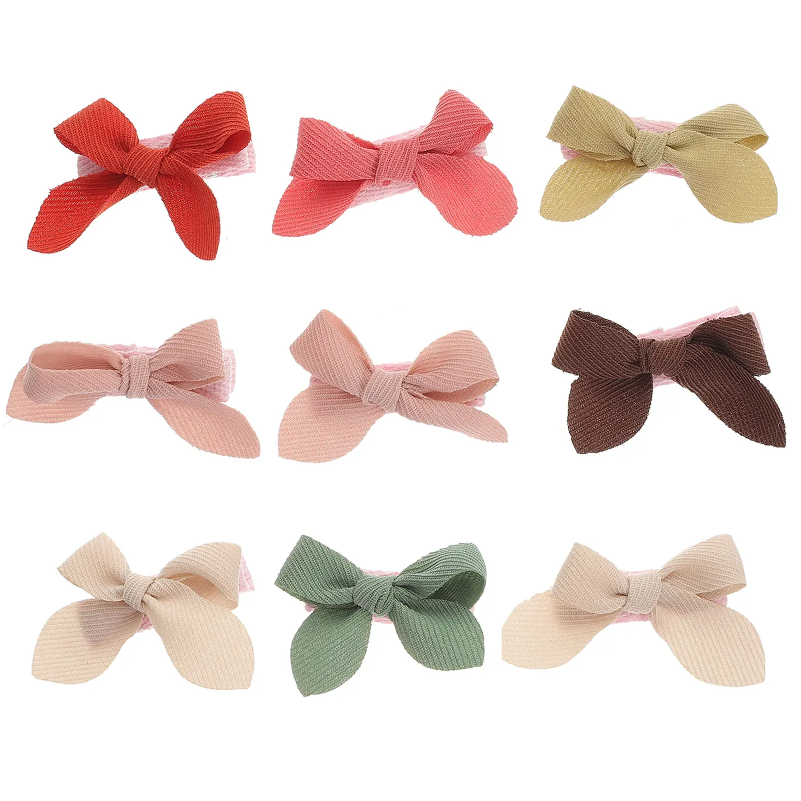 

9 Pcs Bow Hairpin Baby Accessories Kids Clips Barrettes for Little Girls Cloth Toddler Bows