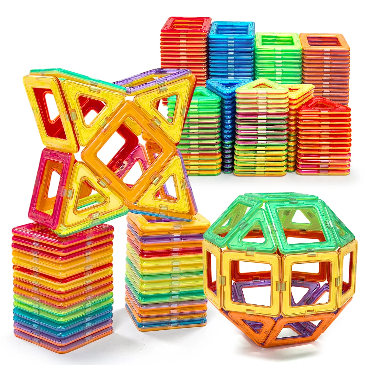 Magnetische bouwstenen, groot formaat STEM-speelgoed, leren educatieve constructorset magneetspeelgoed verjaardagscadeau 30/50/100PCS
