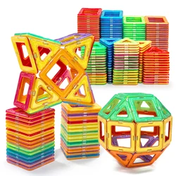 Magnetic Building Blocks, Big Size STEM Toys,Learning Educational Constructor Set Magnet Toys Birthday Gift 30/50/100PCS