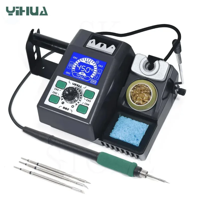 YIHUA 982 Heat in 1 second Tin in 2 Second Rework Solder Joints Soldering Station identify intelligent handle of C210 C245 C115