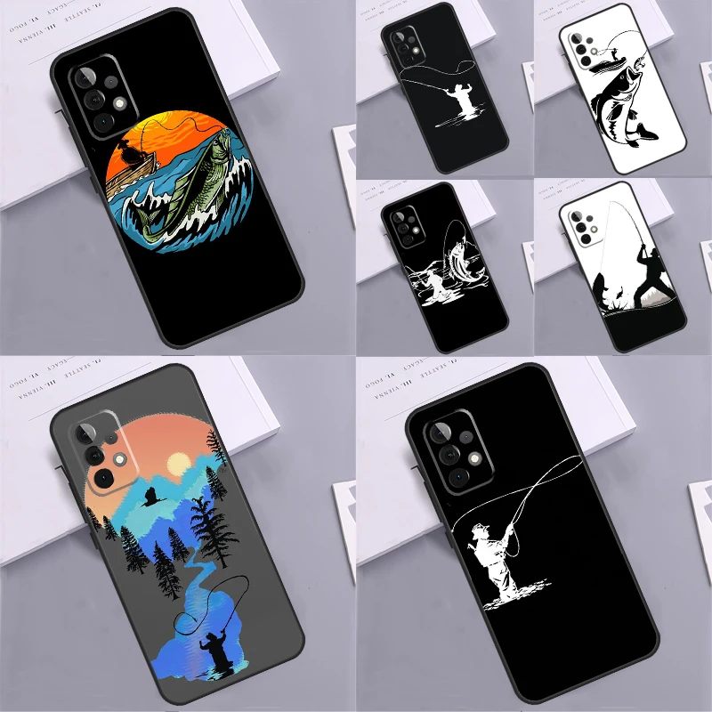 Fishing Fisherman For Samsung Galaxy A36 A26 A16 A05 A06 A54 A34 A14 A22 A32 A52 A55 A35 A15 A53 A13 A56 Case