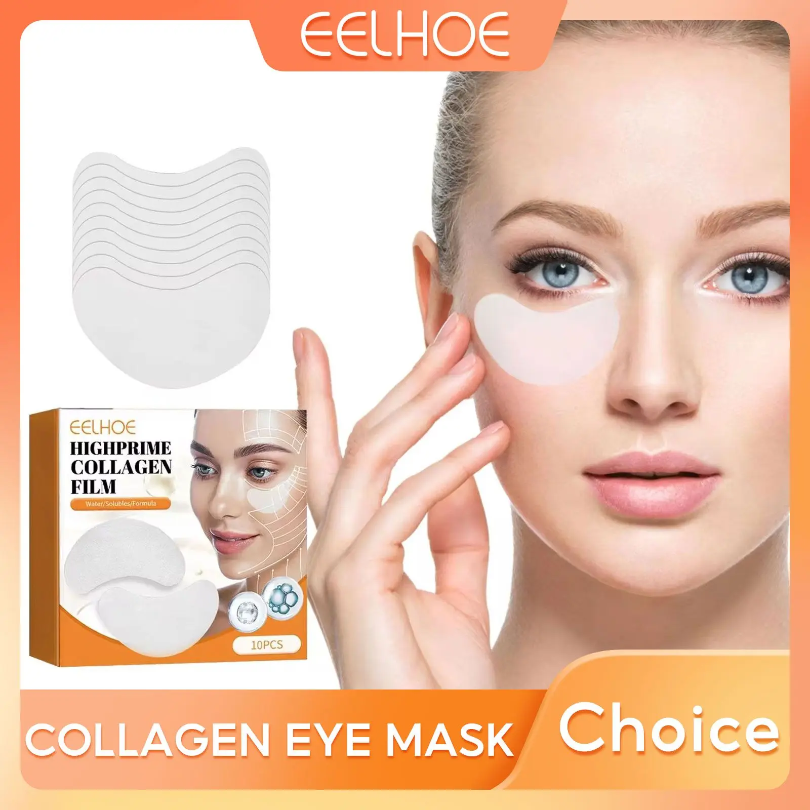 

EELHOE Collagen Eye Mask Wrinkle Remove Anti Puffiness Fade Dark Circle Improve Eye Bag Whitening Lightening Firming Eye Patches