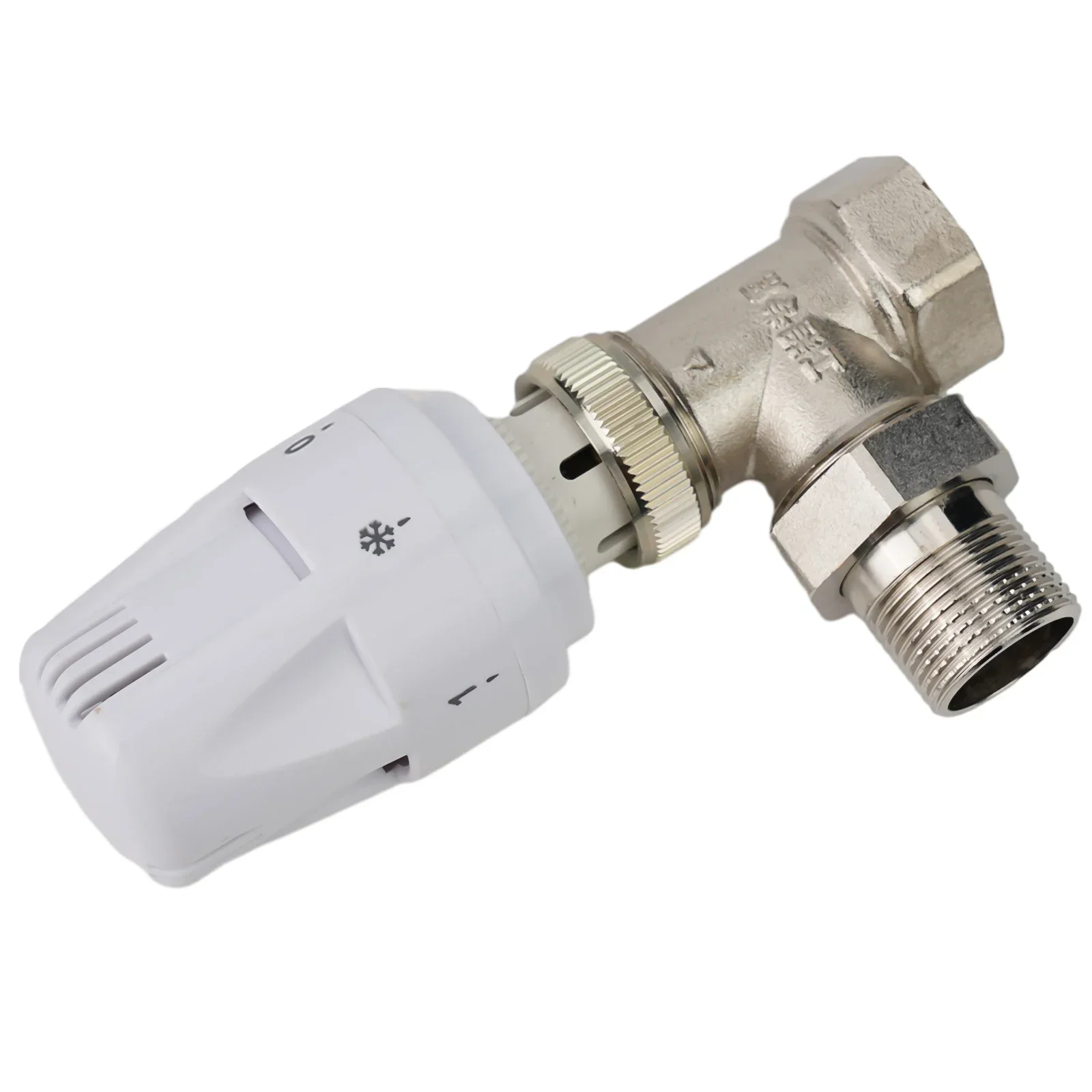 Thermostatic Radiator Valve Multiple Settings Precise Special Valve White Silver Energy Efficient Automatically