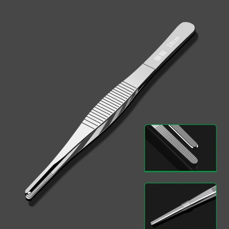 Pinzas acero inoxidable con punta recta, pinzas precisión para reparación artesanal, fabricación joyas artísticas para