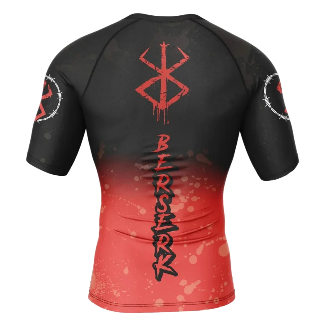 Bandai Struggler Berserk Rash Guard Anime Allover Print Adult Kids Compression T-Shirt Summer Quick-dry Soft Comfy Lightweight
