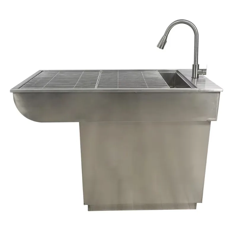 

Stainless Steel Treatment Table Vet Bathtubs Pet Bath Tub Pet Grooming Examination Table For Clinic