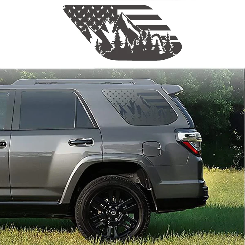 Car side window American flag deep forest decoration sticker cover sticker FOR 4RUNNER external accessories car sticker