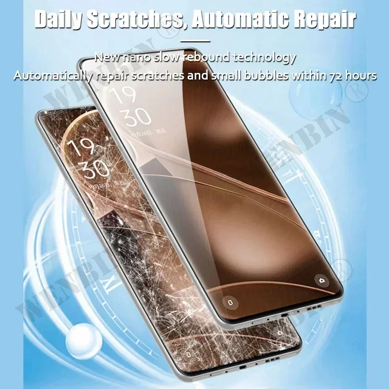 5 Pcs Hydrogel Film For OPPO Reno 15 14 13 12 Pro Plus Find X9 X8 Pro Ultra A79 A58 A38 A40 A3X A3 Full Cover Screen protector