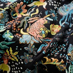 Relief Cute Cartoon Style Jacquard Fabric Countryside Dress Bag Pillow Decorative Sewing Fabric