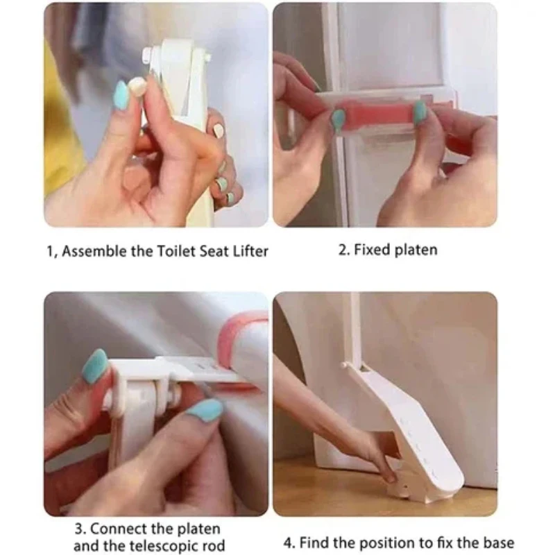 Universal Touchless Toilet Lid Lifter Anti-dirty Foot-operated Toilet Seat Lid Holder Opening Device Bathroom Accessories