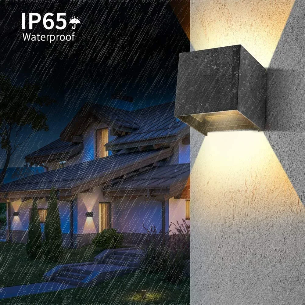 

12W LED Wall Light Outdoor Waterproof IP65 Porch Garden Wall Lamp Sconce Balcony Terrace Decoration Lighting Lamp