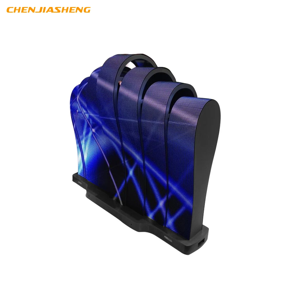 شاشة عرض فيديو LED مرنة عالية الوضوح مخصصة لمراكز التسوق الدائرية الإبداعية P0.9 P1.25 P1.5 P1.8 P2 P2.5