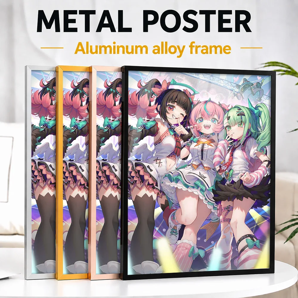 Zenless Zone Zero Aria Sunna Nangong Yu Framed Metal Print Personalized Photo Mystical Fantasy Style Wall Art For Gaming Setup