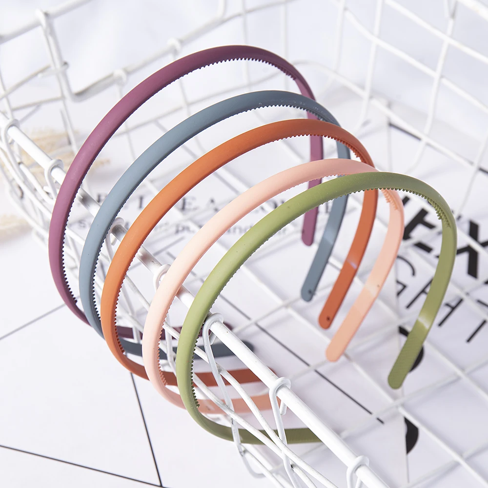 Women Simple Headband Colorful Matte Non-slip Elastic Hairbands Outdoor Hair Hoop Bands Headwear Fashion Girls Hair Accessories