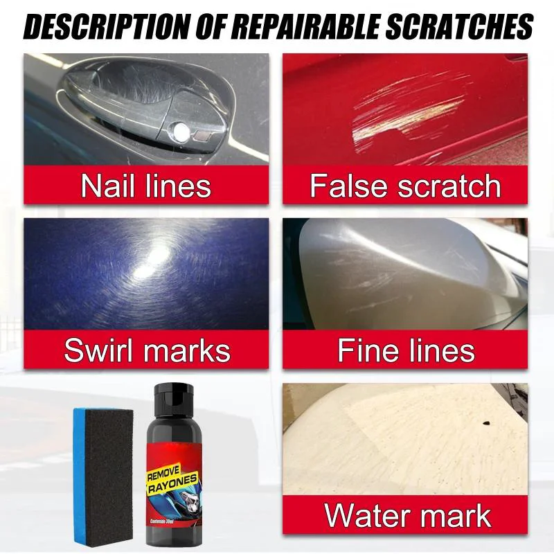 30ml Universal Car Scratch Repair Tool Scratches Repair Polishing Wax Sponge Anti Scratch Cream Paint Scratch Remover Care