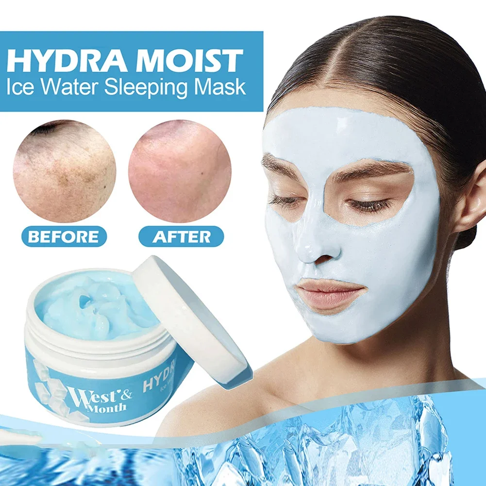 100g Hydra Moist Ice Water Sleeping Mask Whitening Night Aid Repair Mask First Facial Moisture Sleeping Mask Mask