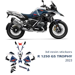 For BMW R 1250 GS Trophy 2021 2022 2023 R1250GS Trophy 2023 Motorcycle 3D Epoxy Resin Sticker Kit