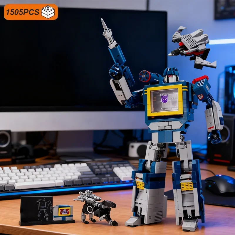 

In-stock New 1505PCS 10358 Blue Robot Model Building Blocks Creative Bricks Assembly for Kid Toys Gifts Collectors Edition