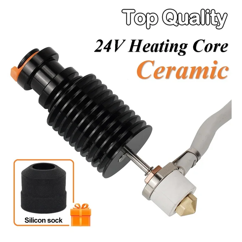 

E3D V6 Hotend 24V 50W с керамическим нагревательным элементом для 3D-принтеров Voron 2.4, Prusa DDB, экструдеров Ender 3, CR10, MK3S, J-head