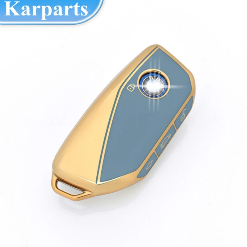 

New TPU Car Key Case Cover Shell Fob For BMW i7 X7 G07 LCI iX I20 X1 U11 7 Series G70 G09 XM U06 G81 M3 2023 Protector Keyless