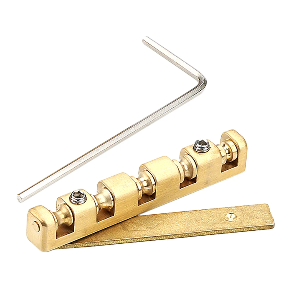 

1 set Bass Nut Stringed Instrument Parts Brass Replacement Bridge Nuts Acoustic Guitar Accessories Ukulele Nut String Upper Nuts