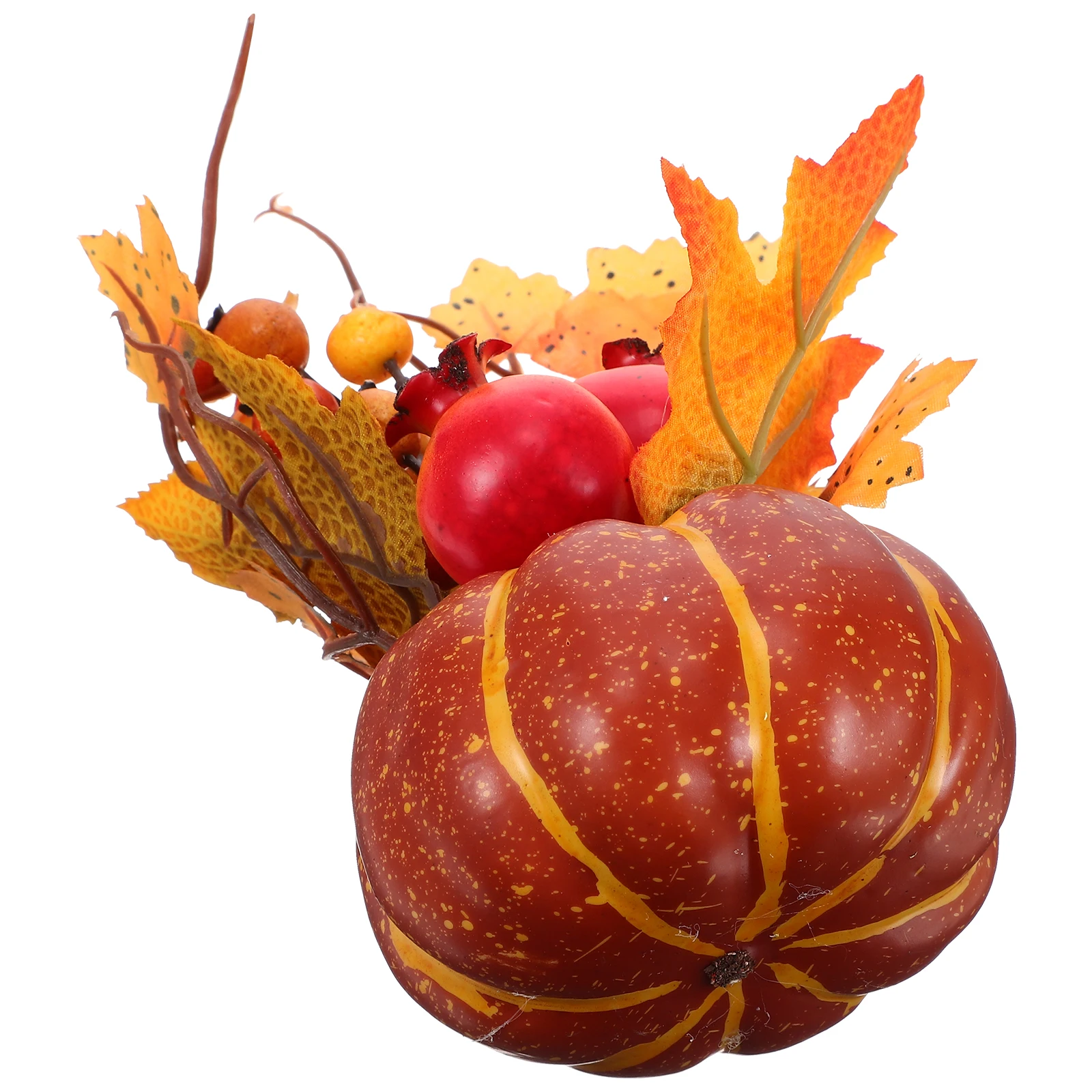 

Autumn Pumpkin Ornament Maple Leaf Foams Halloween Thanksgiving Party Decor Harvest Festival Crafts Fall Table Lawn Shop Window