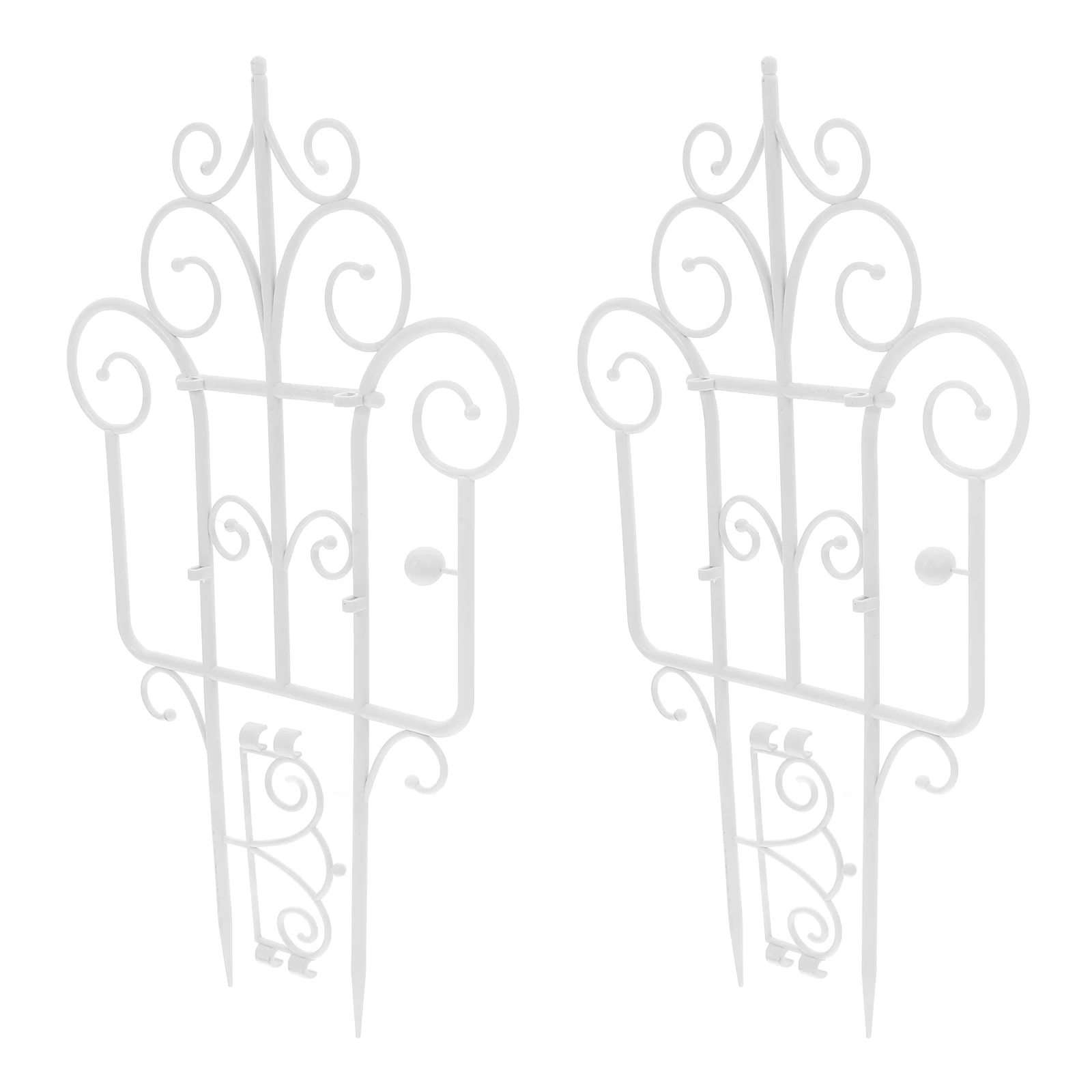 

2 Pcs Plastic Fence Decorative Garden Edging Flower Bed Tall PP Dog Barrier Sturdy Material Versatile Use Outdoor Space