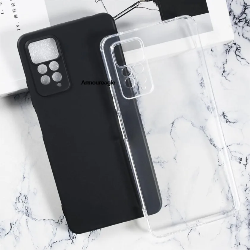 Силиконовый защитный чехол-накладка для xiaomi redmi note 11 pro 5g global 6,67 дюйма 21091116i, 2201116sg, мягкий чехол из ТПУ
