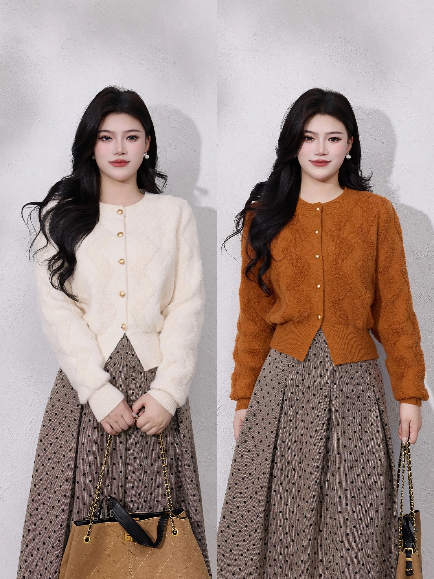 

Egg Sister plus Size Women's Winter Clothes Fat MM Slimming Meat Covering round Ne Top High-End Knitted Sweater Anti-Aging ...