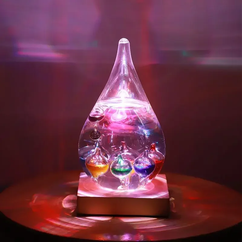 Galileo-ميزان حرارة كروي ملون ، ديكور منزلي إبداعي ، مكتب وغرفة معيشة ، عيد الميلاد