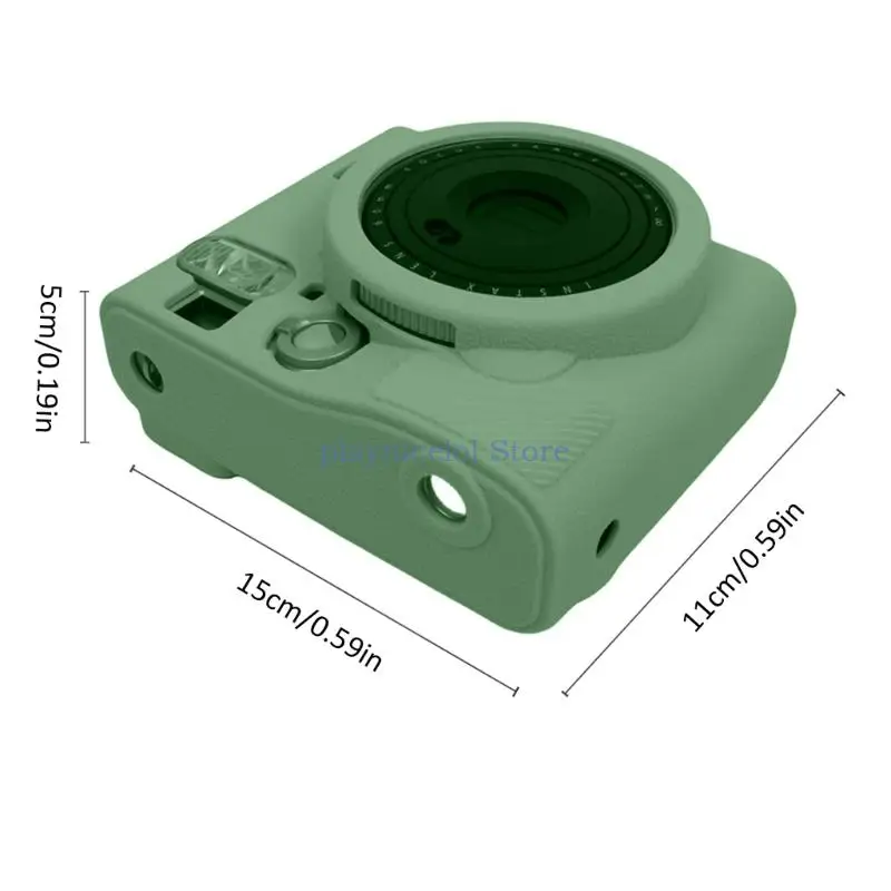 Étui pour appareil photo en silicone portable, housse de protection anti-poussière, anti-chute, coronavirus, adapté pour Instax Mini 90 Instants