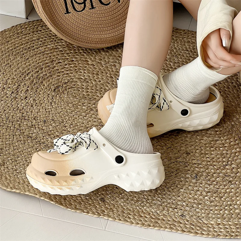 

Casual Sports Style Women Slides Thick Sole Lightweight Walking Shoes Summer Comfortable Sandals