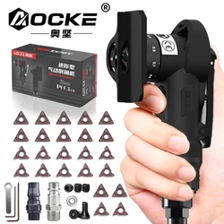 AOCKE AX310 Mini Pneumatic Chamfering Machine 45° Trimming Machine for Wood Fiberboard Deburring Cutting R- Angle Blade