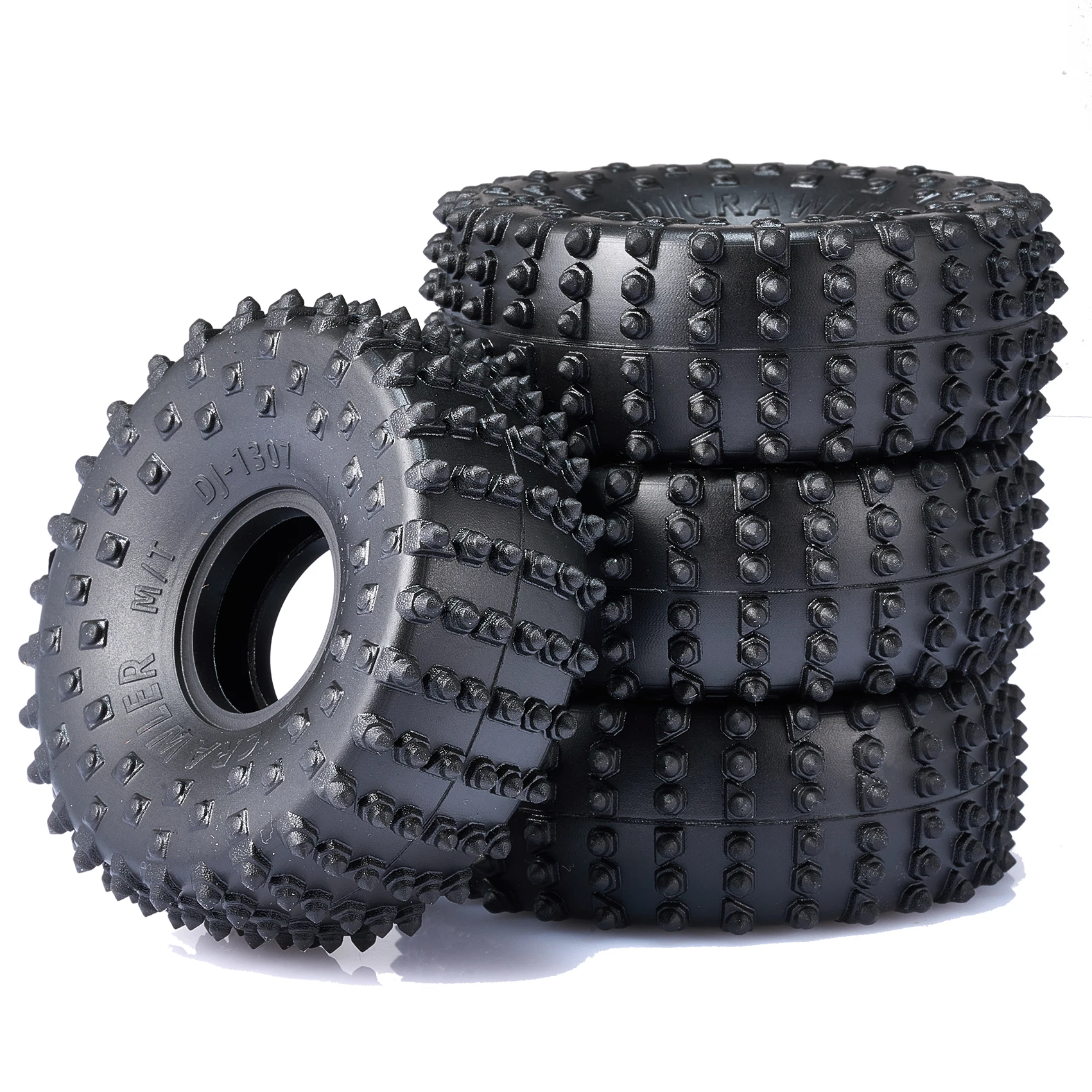 

1.0 Pin Tires 72*27mm Super Soft Sticky Rock Crawler Tire for TRX4M 1/18 1/24 RC Crawler Car Axial SCX24 FMS FCX24 AX24 Upgrade