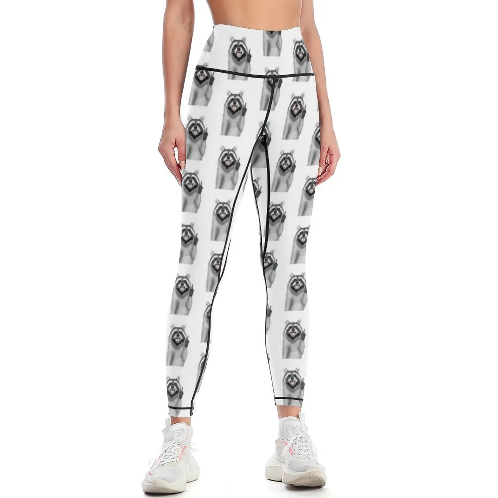 

Bad Raccoon Leggings Female legging pants legging pants raises butt workout clothes for Fitness woman Womens Leggings