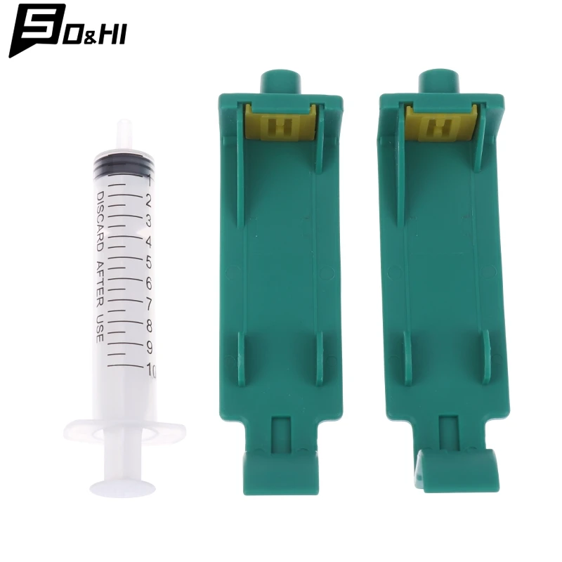For HP45 Cartridge Refill Ink Tool With Syringes For HP51645A Suction Clip HP6615 HP51640 HP 240 HP15 Absorption Clamp
