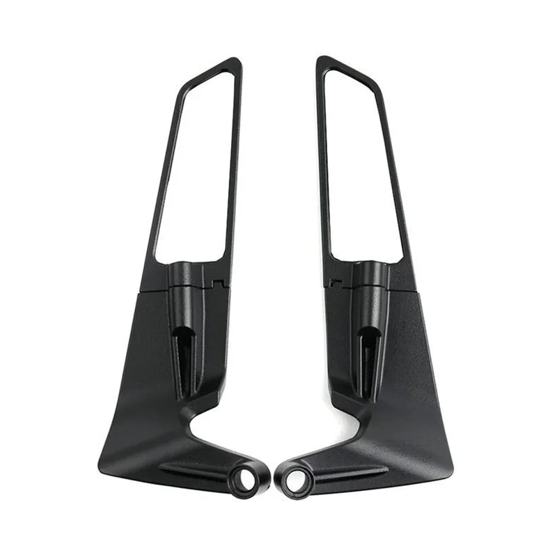 Moto Rearview Mirrors Universal 8mm 10mm Wide Angle Aluminum Alloy Motorcycle Mirrors HD Vision Fixed Wind Wing Side Mirror