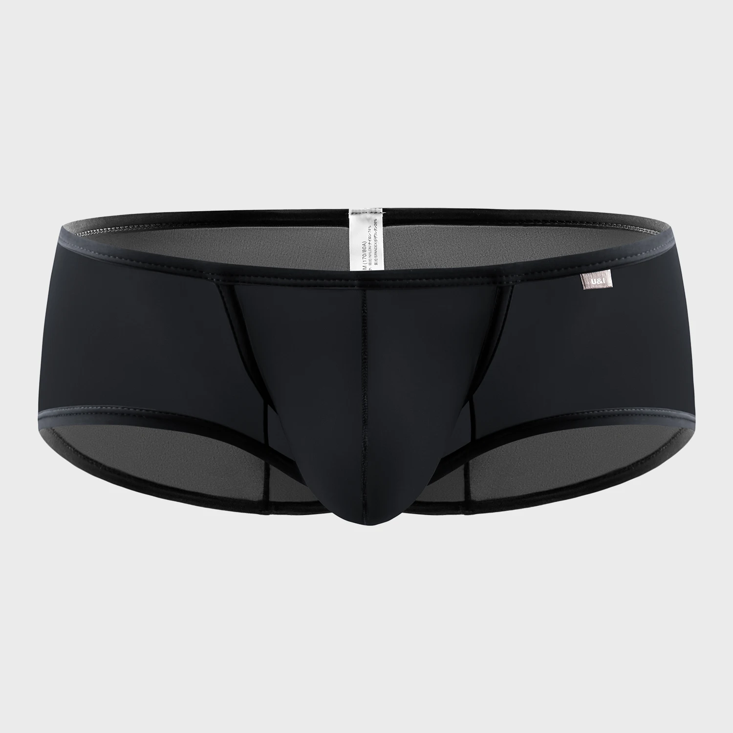 

U＆I Men's Sexy Flat Briefs Breathable Moisture-Wicking Bullet Separation Pouch High-End Boxer Briefs Trendy Underwear